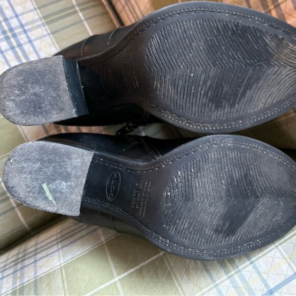 👛 (ANY 2/$30) ALDO Faux Leather Block Heel Adjustable Strap Boots Size 8 - Picture 4 of 4